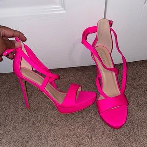 Hot pink Barbie heels